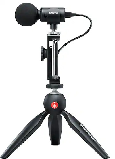 Shure - MV88+ Video Kit Stereo Condenser Microphone - Black | Best Buy U.S.