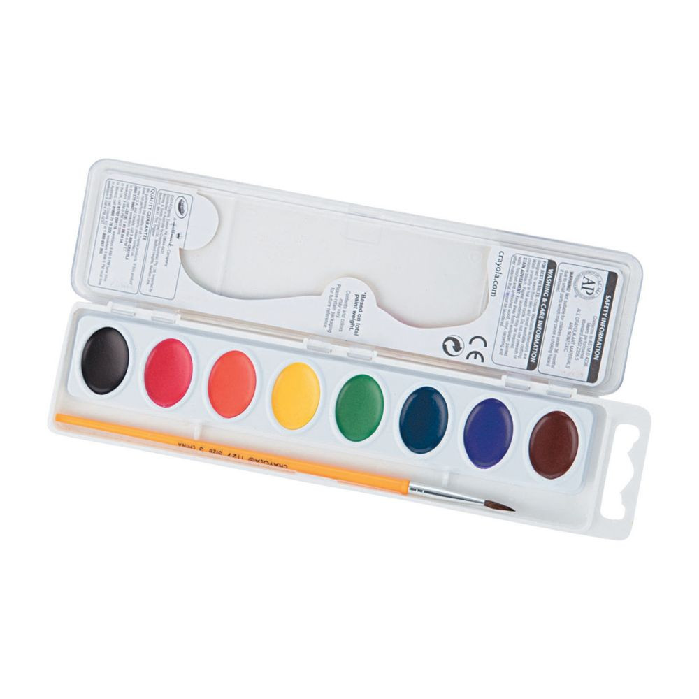 Crayola® Washable Assorted Watercolor Paint Tray | Oriental Trading Company