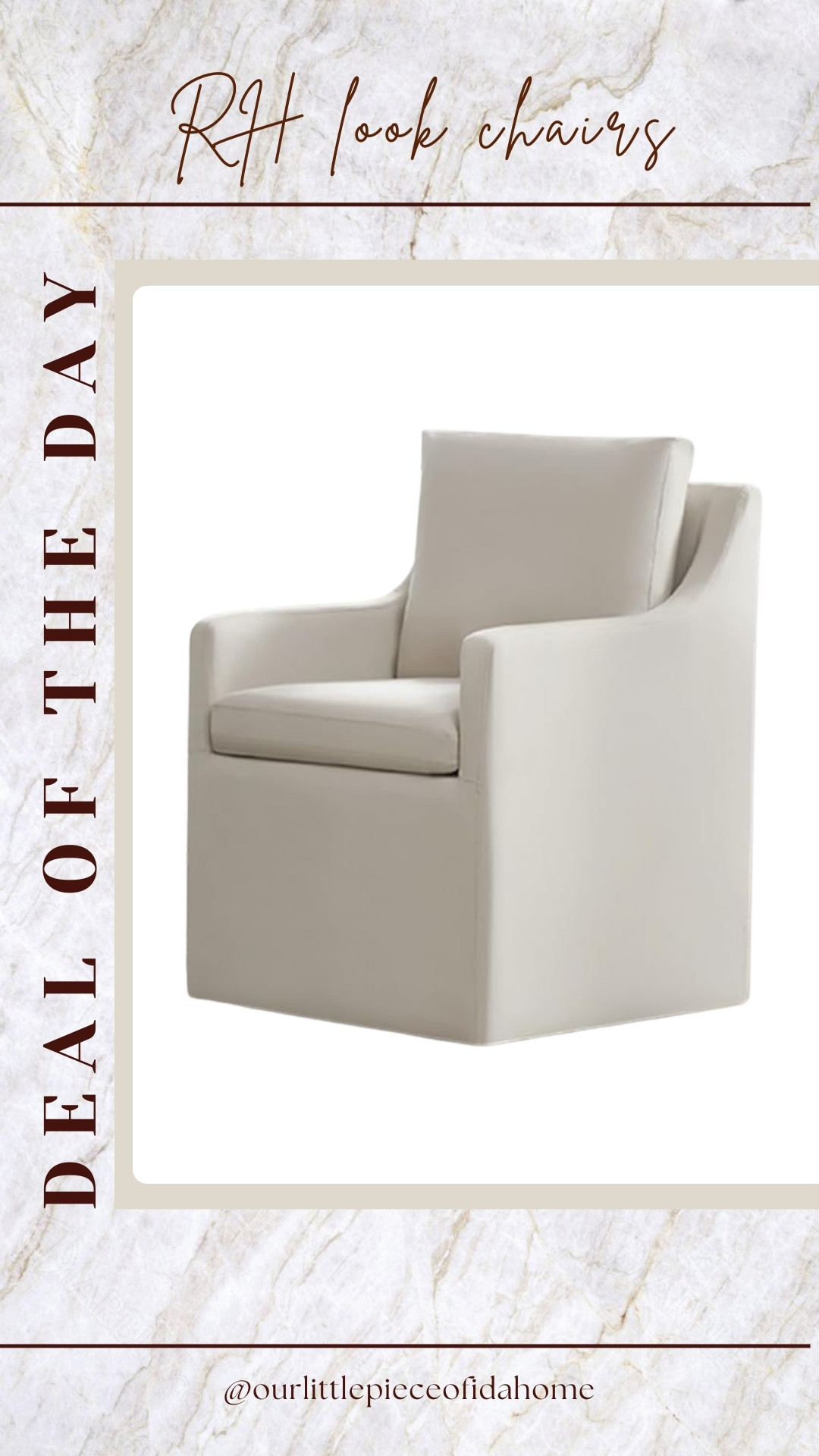 RH-Inspired Dining Chair.

This chair delivers the same clean lines and sculptural shape I loved in the original, without the oversized price tag. The proportions feel substantial, the upholstery reads soft and neutral, and the overall silhouette works easily in both dining and living spaces. A smart swap when you want the look to feel intentional and long-term, not trend driven.

Linked here. 

 #LTKU #LTKHome #LTKSaleAlert