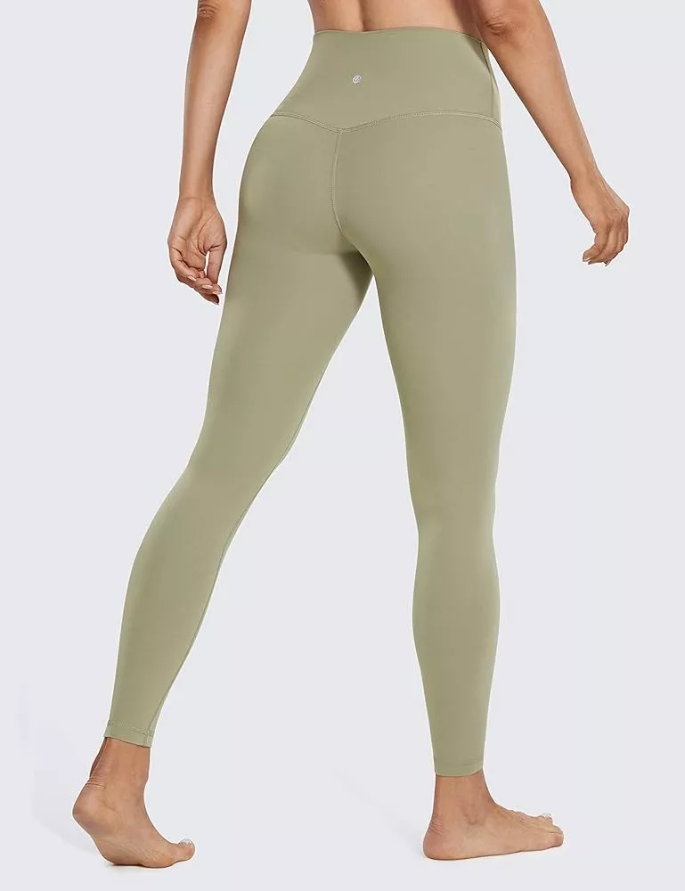 CRZ YOGA Super High Waisted Butter Luxe Yoga Pants 25 Inches - Buttery Soft Workout  Leggings for