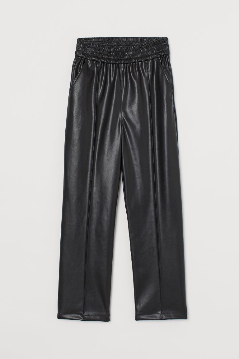H & M - Faux Leather Pants - Black | H&M (US + CA)