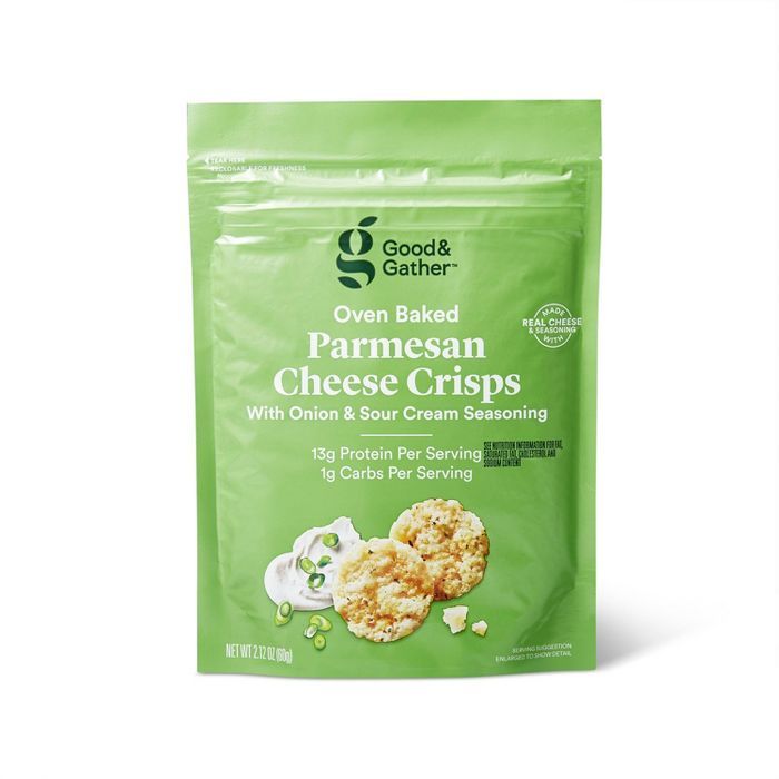 Parmesan Sour Cream and Onion Baked Cheese Crisp - 2.12oz - Good & Gather™ | Target