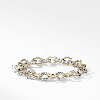 Medium Oval Link Bracelet with 18K Gold | David Yurman