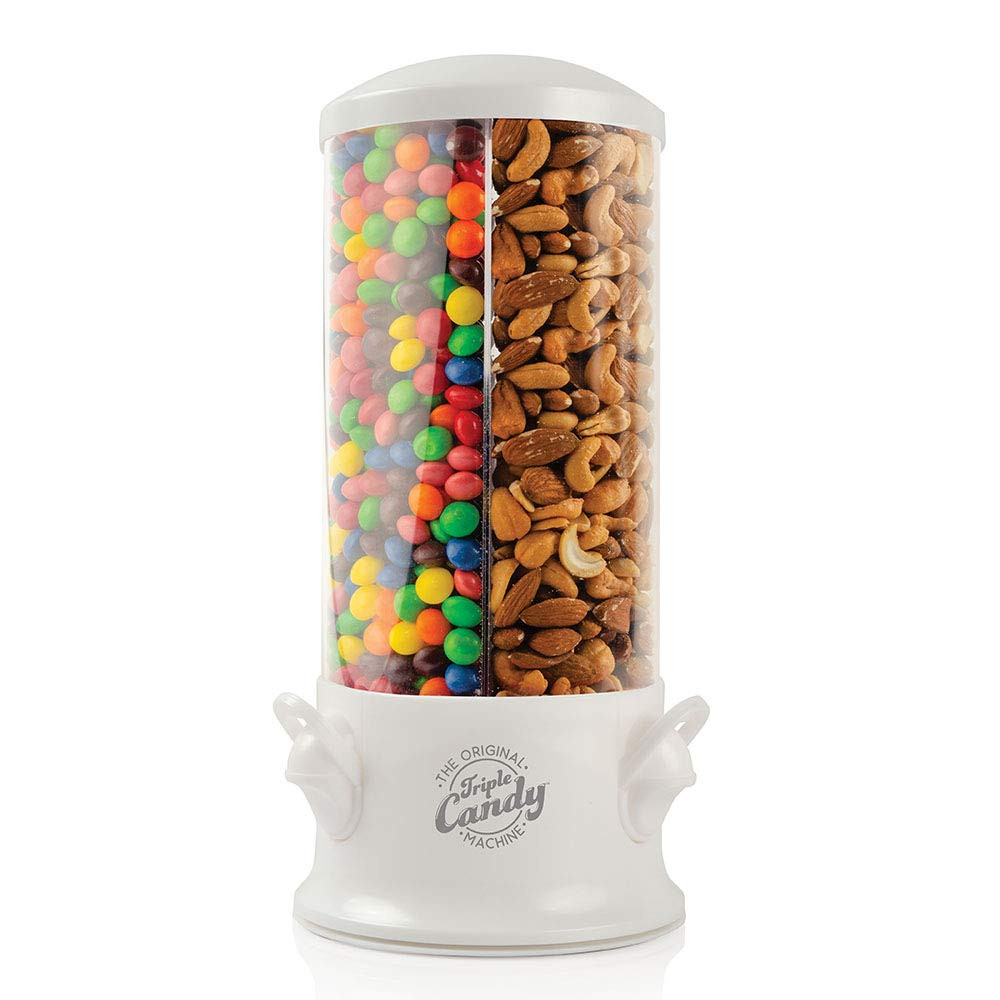 Handy Gourmet Original Triple Candy Machine-Fun Candy & Nut Dispenser-New & Improved (Pearl White... | Amazon (US)