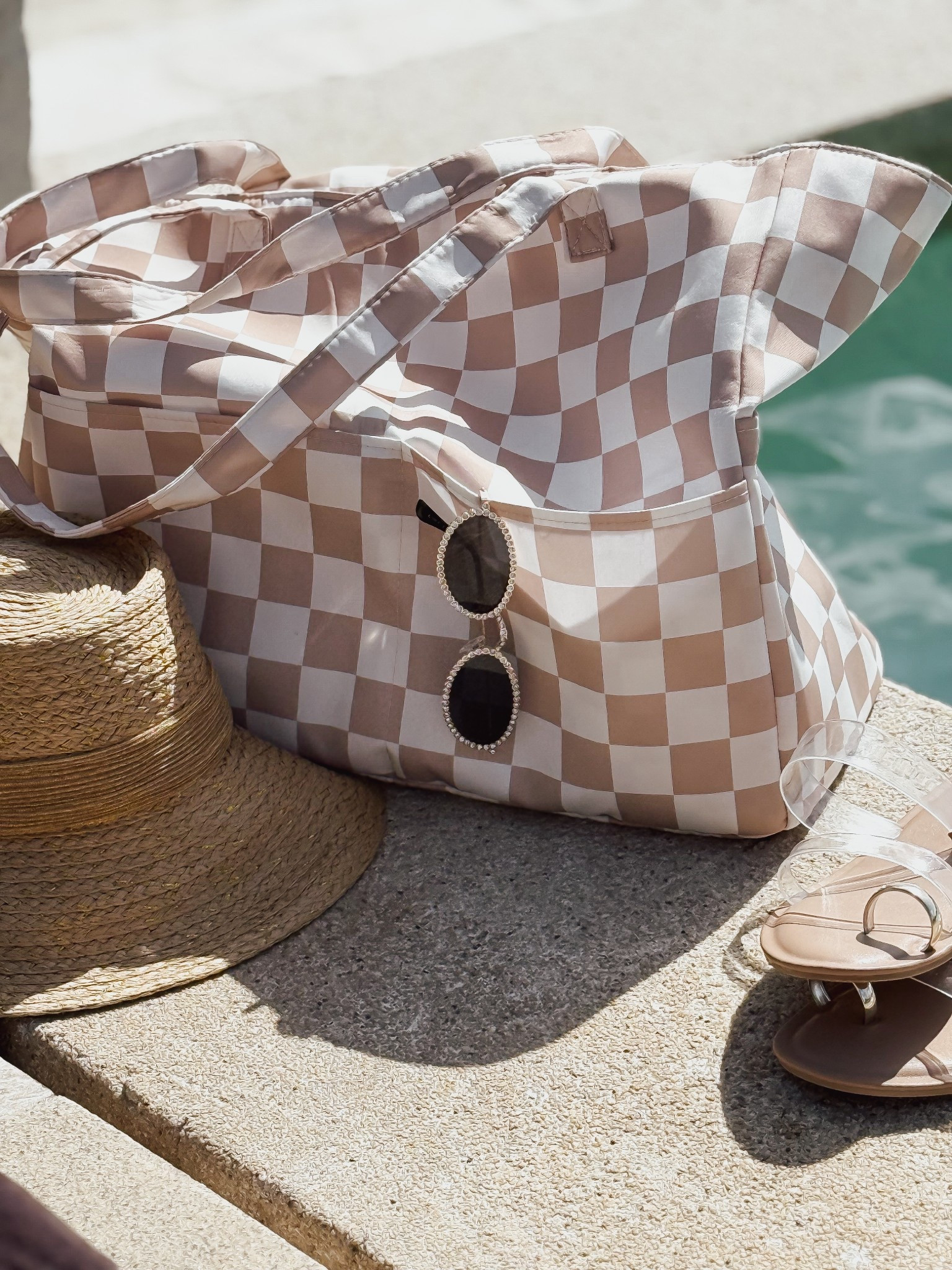 Waterproof beach bags are a must have the summer!

Beach, bag, vacation, pool, tote, fashion, style, glasses, hat, sandals, pool bag, purse 

#LTKStyleTip #LTKSaleAlert #LTKSwim