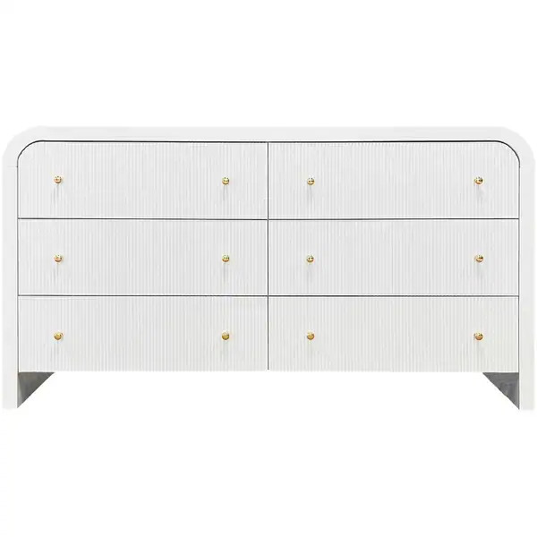 SAFAVIEH Couture Liabella 6-Drawer Curved Dresser - Bed Bath & Beyond - 37717755 | Bed Bath & Beyond