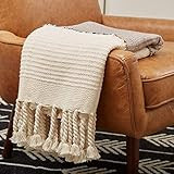 Rivet Modern Global-Inspired Boho Textured Tassel 100% Cotton Throw Blanket | Amazon (US)