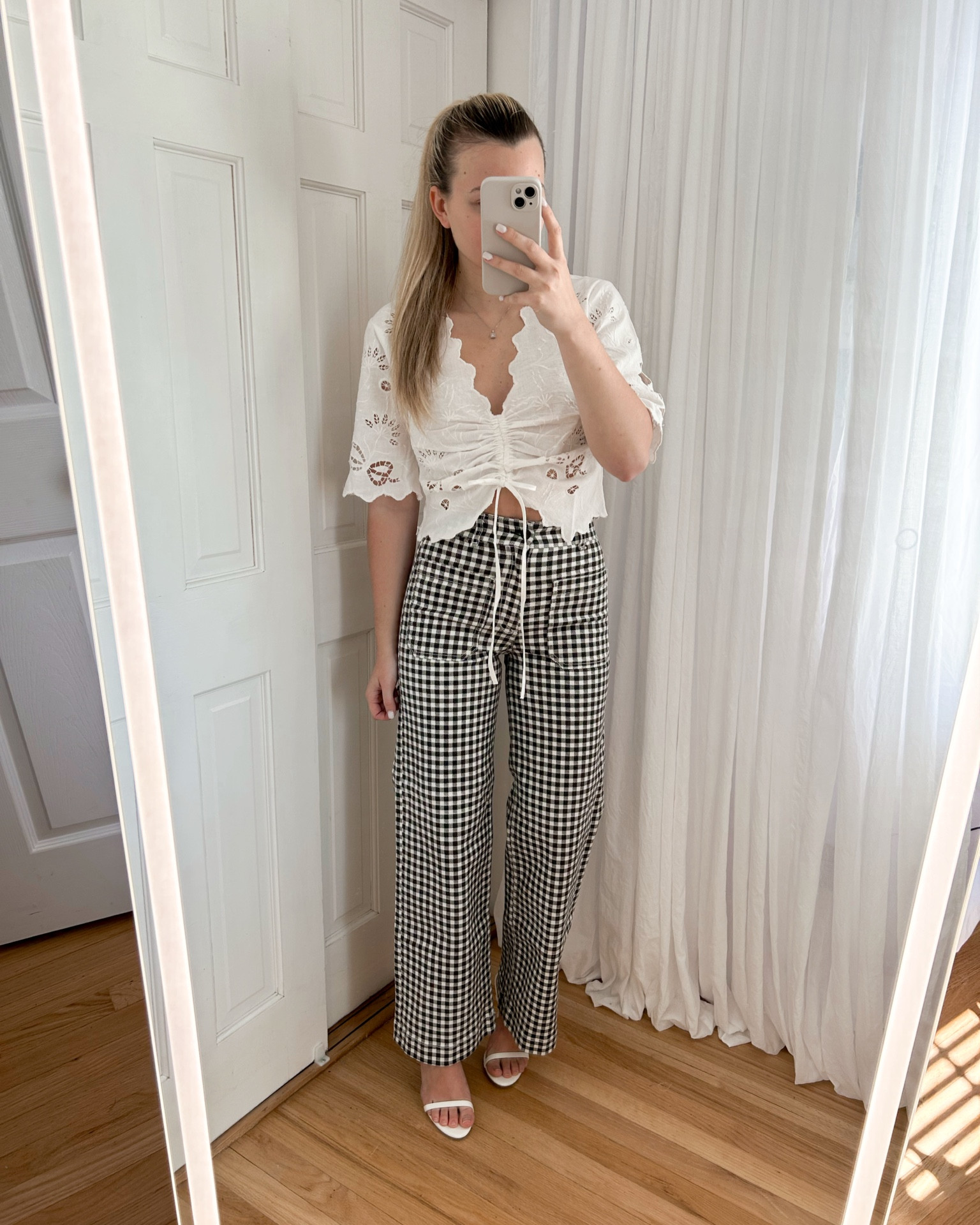 Outfit of the day ☀️ wearing size 24 in jeans & small in top, need to size up one size on the jeans 🤍

#LTKtravel #LTKworkwear #LTKfindsunder100