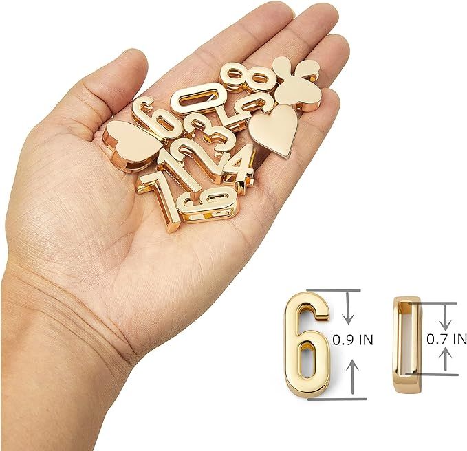 ZVE Mini Alloy Letter Pendant, DIY Crafts Charms for Personalization Jewelry Making Accessory for... | Amazon (US)