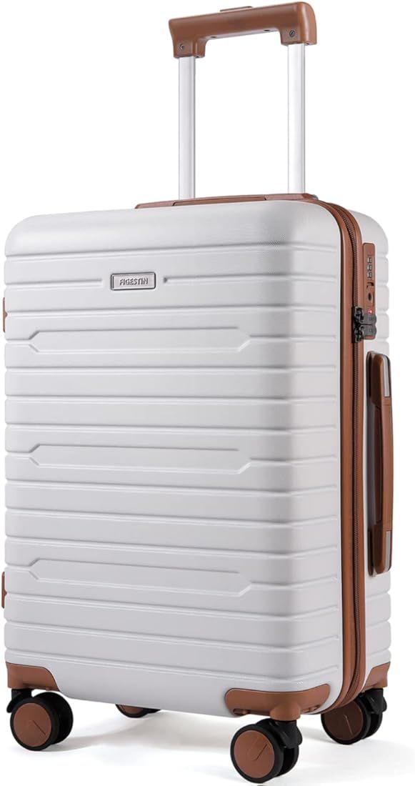 Carry on luggage with Spinner Wheels, Hardside Lightweight 20in carry on suitcase checked luggage... | Amazon (US)