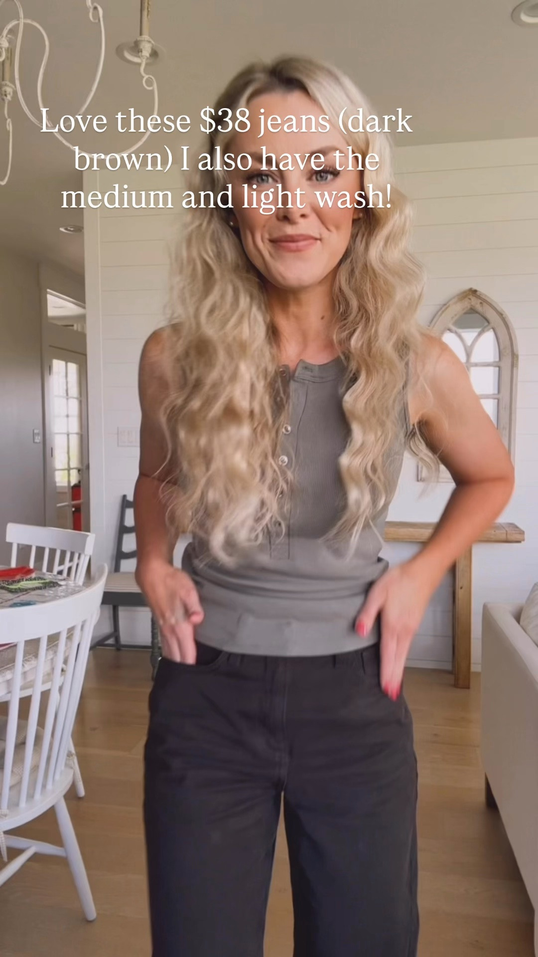 Darling $38 jeans (I have the brown, light and medium wash!) also linking my fave sandals (water resistant!) and this cute tank.

#LTKmomlife #LTKootd #LTKgrwm