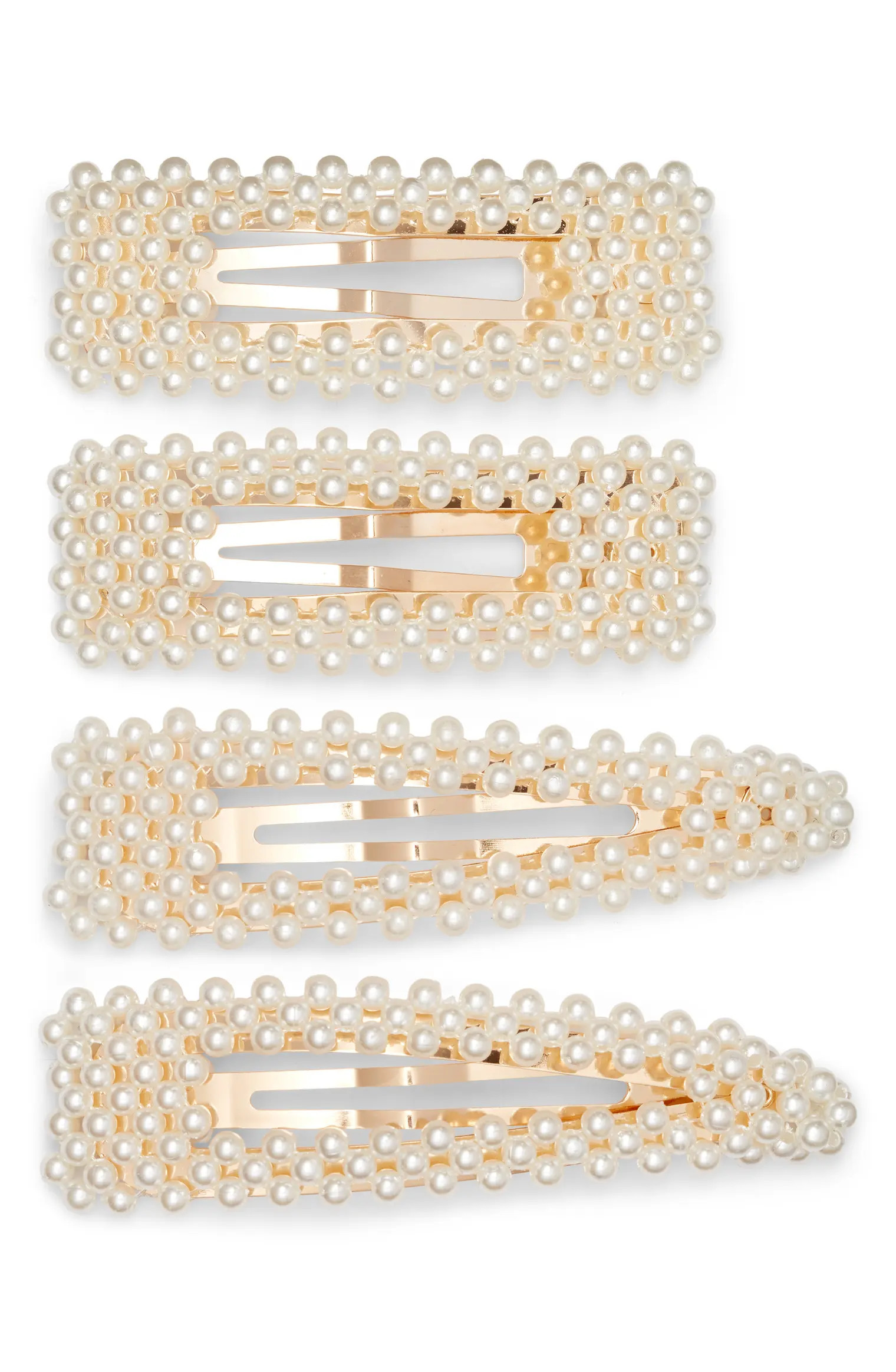 4-Pack Embellished Barrettes | Nordstrom