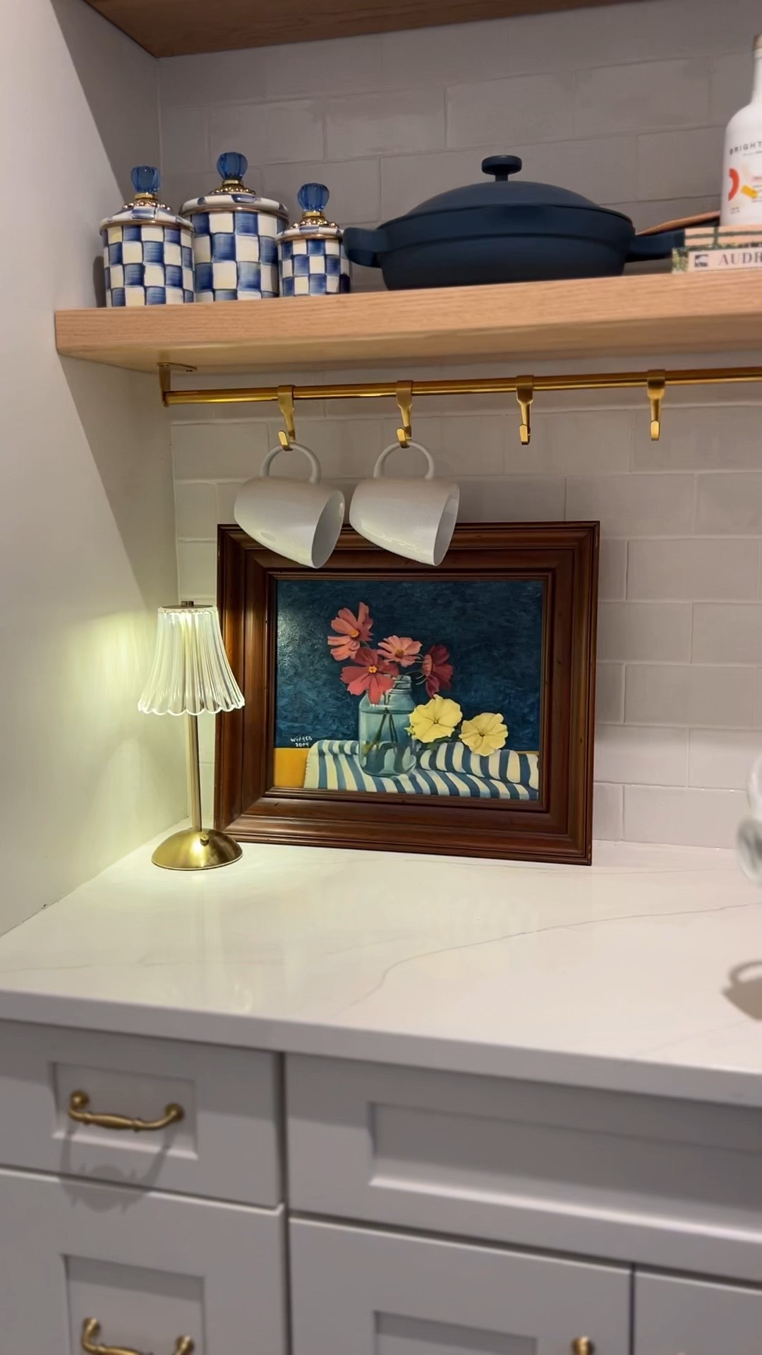 Just installed the cutest hooks in the pantry! So inexpensive and cute! 