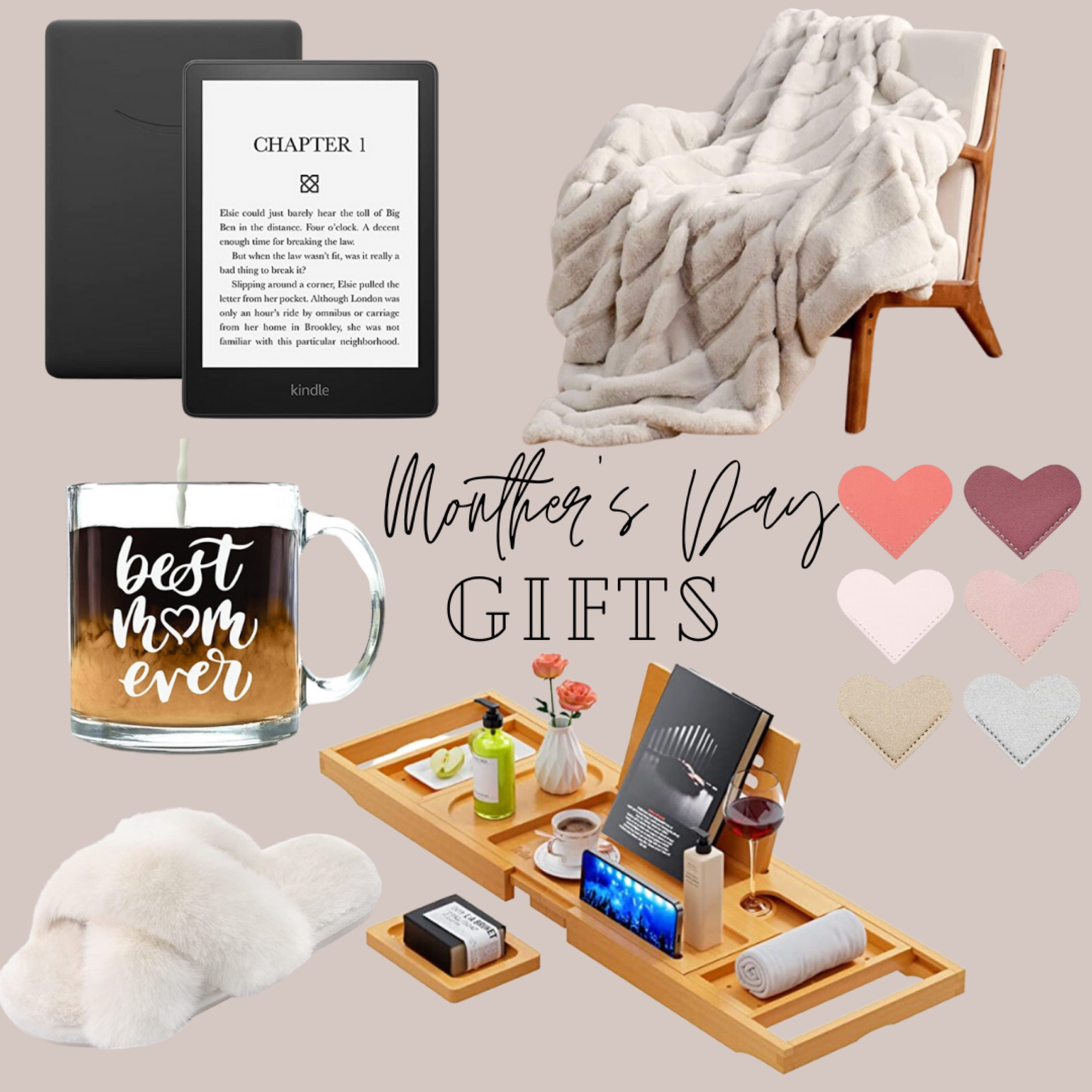 Mother’s Day gifts for a mom who loves all things cozy & reading🫶🤰📚☕️

Mother’s Day gifts 
Gifts for mom 
Cozy gifts 
Blanket 
Kindle 
Bookmarks 
Bath spa 
Slippers 
Coffee mug 
Gifts for her 


#LTKSeasonal #LTKGiftGuide #LTKfamily
