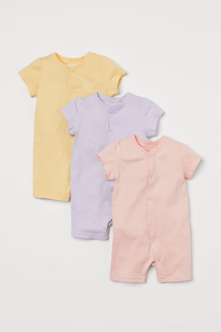 3-pack Jersey Jumpsuits | H&M (US)