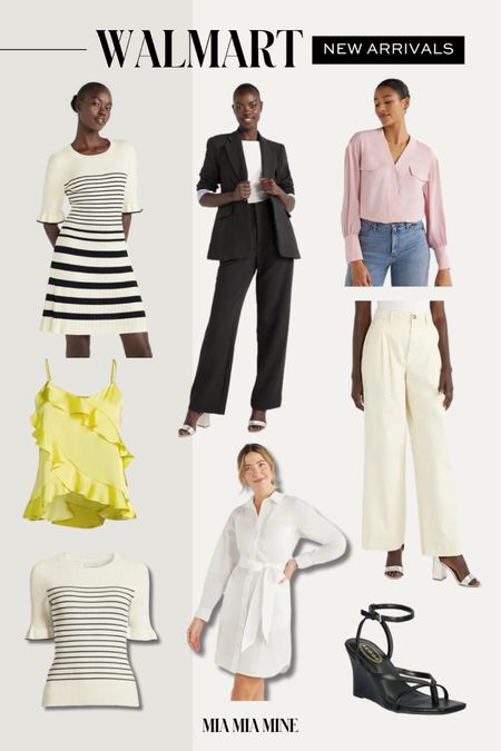 Walmart new workwear pieces
Free assembly suit
Free assembly stripe dress
Scoop yellow cami
Free assembly stripe sweater
Scoop wide leg pants
Scoop wedge sandals
@walmartfashion #walmartpartner #walmartfashion


#LTKfindsunder50 #LTKfindsunder100 #LTKworkwear