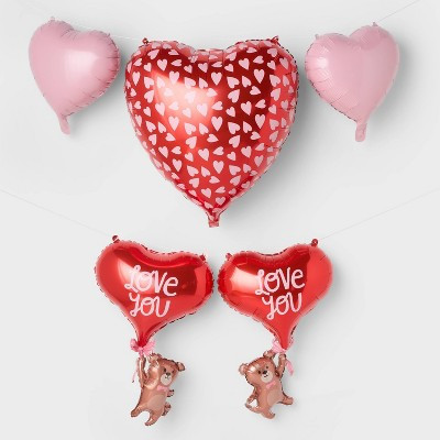 5ct Valentine's Day Foil Balloon Bundle - Spritz™ | Target