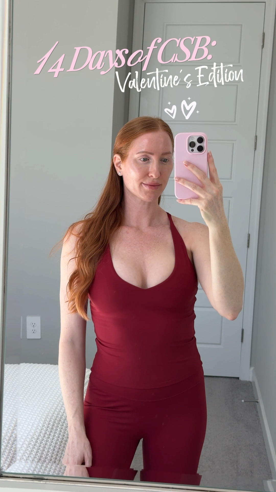 Day 5: Love, On Repeat 💋 @CSB 
Wearing haven tank and freedom leggings 🍒
#14daysofcsb #activewear #csb #valentines 

#LTKfitnessgoals #LTKValentine #LTKootd