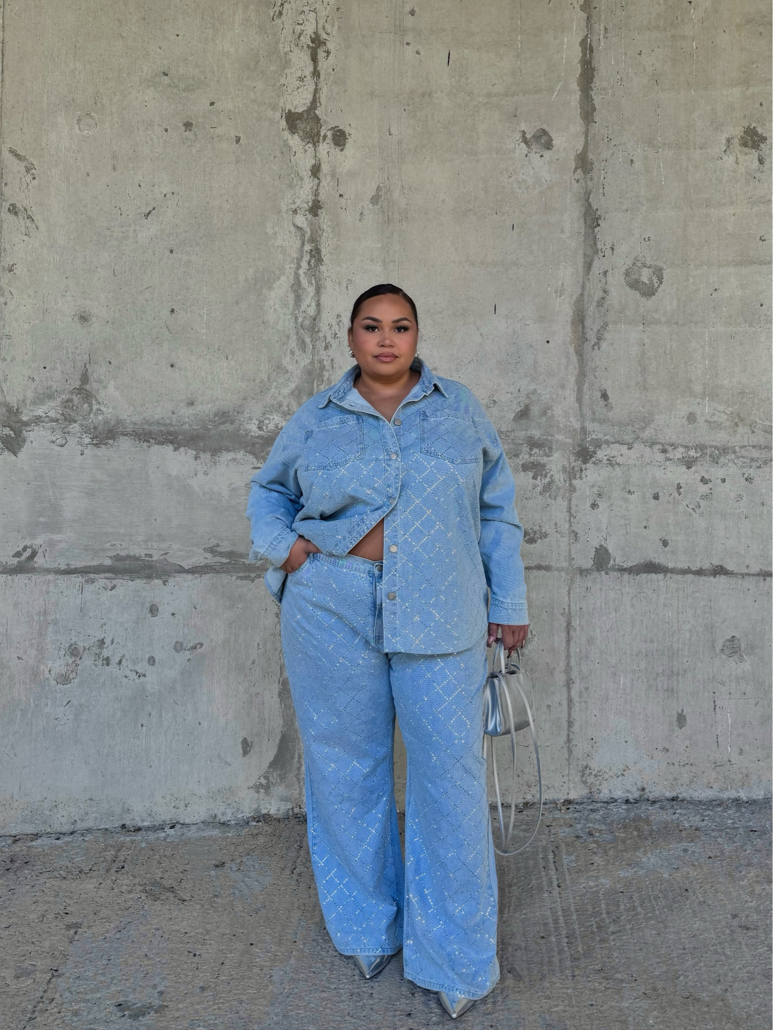 double denim 🧍🏽‍♀️

#LTKcurves #LTKplussize #LTKuk