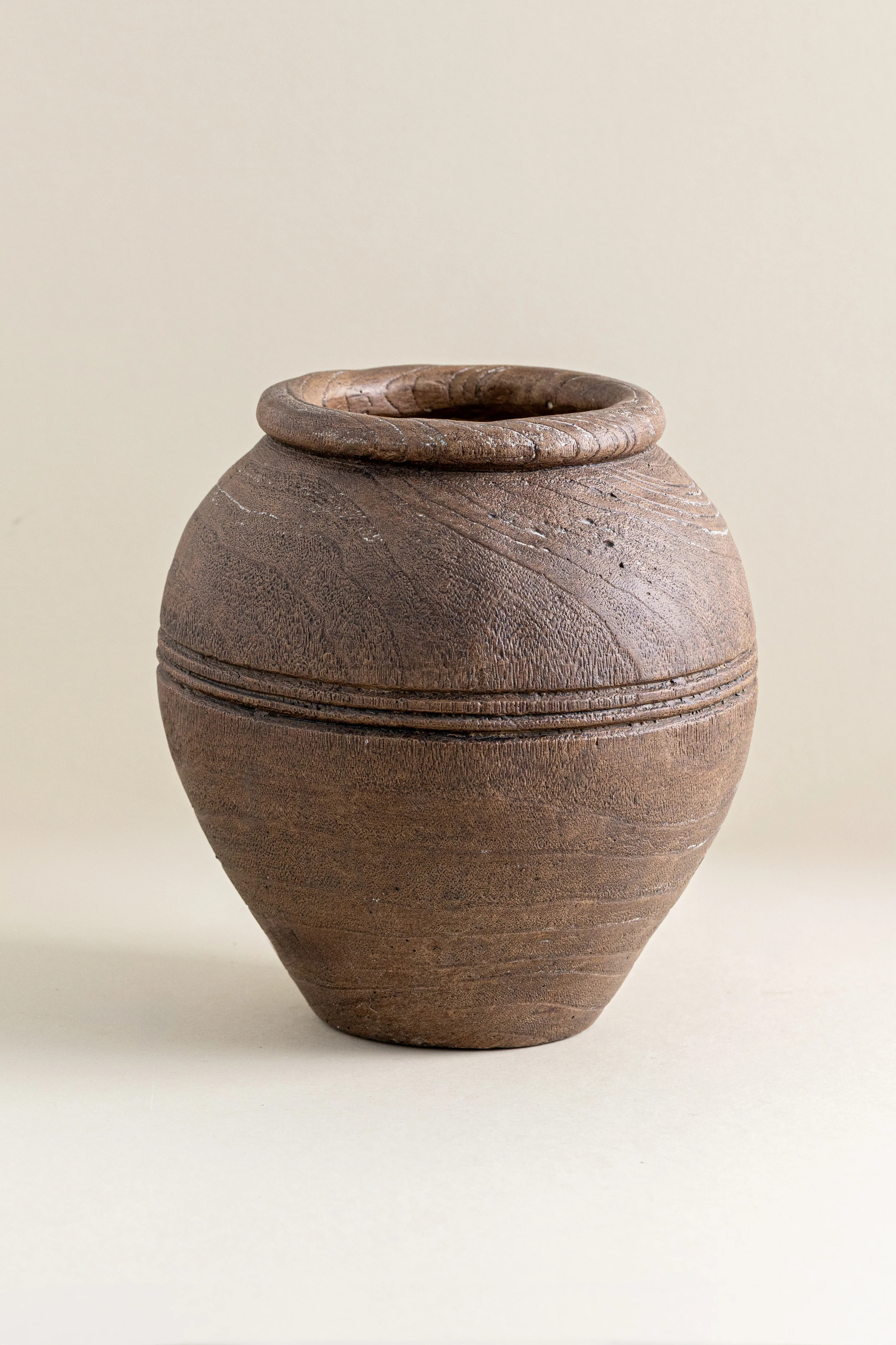 10.5" Brown Line Vase | Eco Chic Home