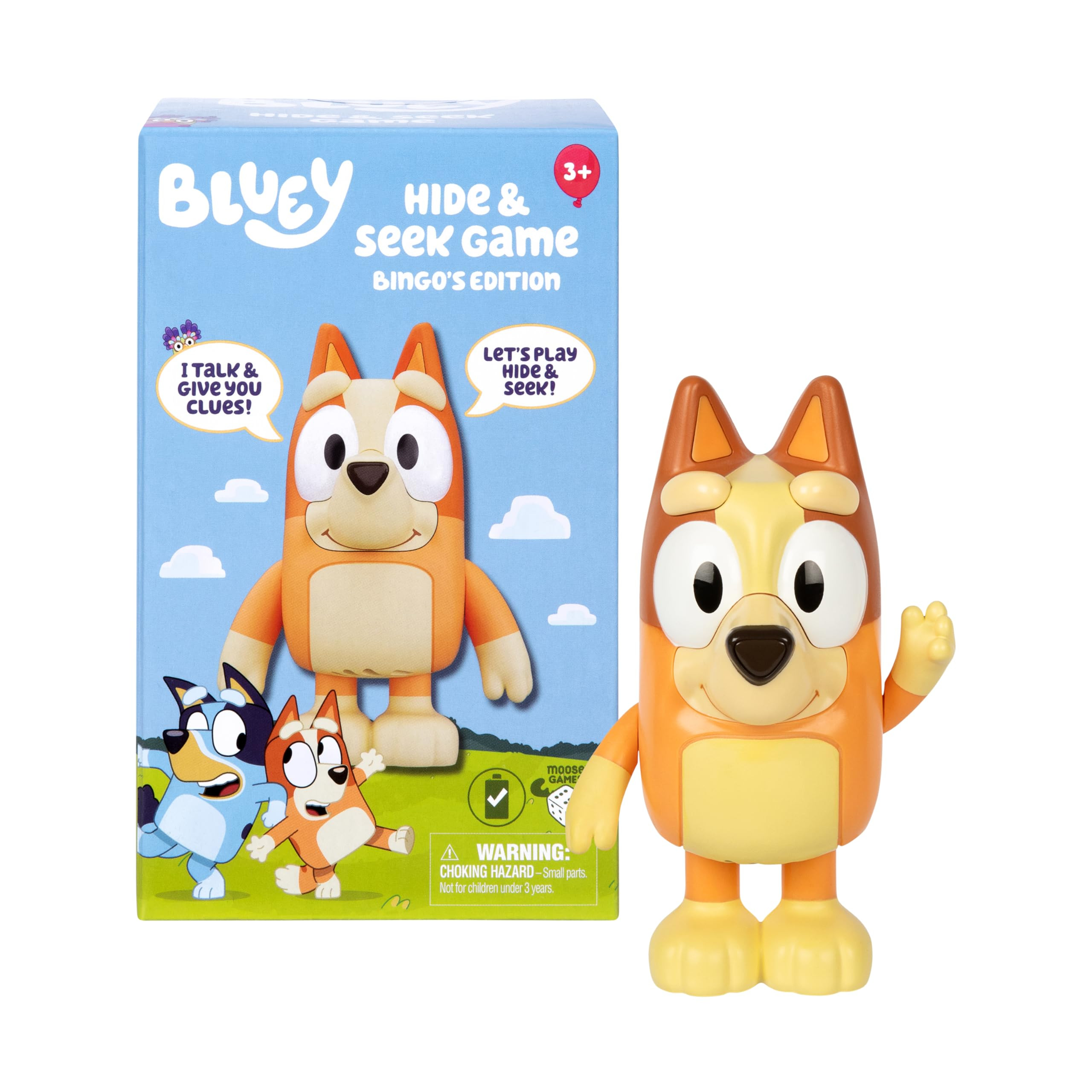 Bluey Game Hide and Seek Electronic Bingo Figure, Articulated, Musical Kids Figurines with Dance ... | Amazon (US)