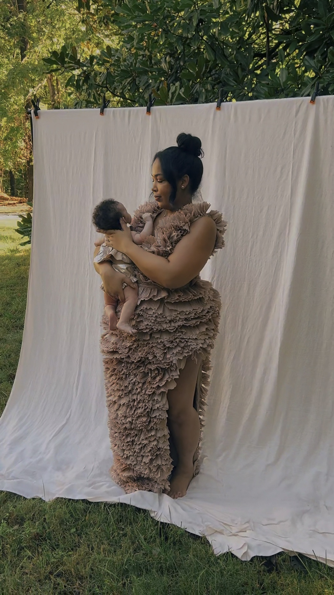 Ruffle dress of my dreams 🤍 obsessed with this metallic set for baby girl! 

#LTKwedding #LTKbaby #LTKfamily