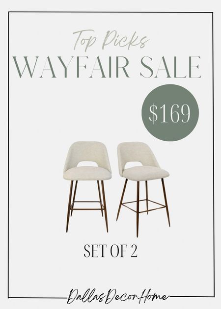 Wayfair sale! 


Counter stools
Bar stools
Kitchen 
Chair
Home decor


#LTKhome