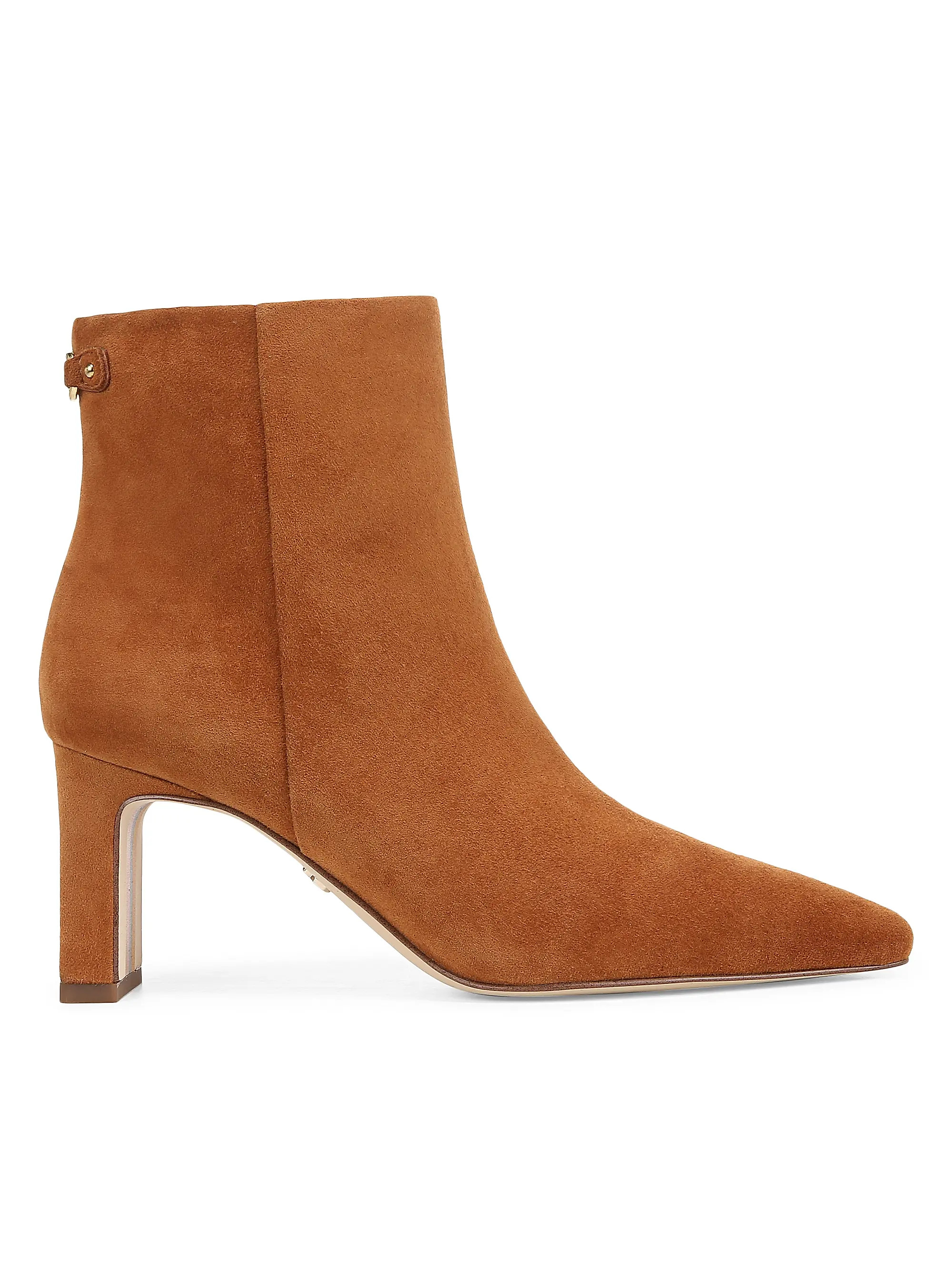 Sam Edelman Saige 70MM Leather Booties | Saks Fifth Avenue | Saks Fifth Avenue
