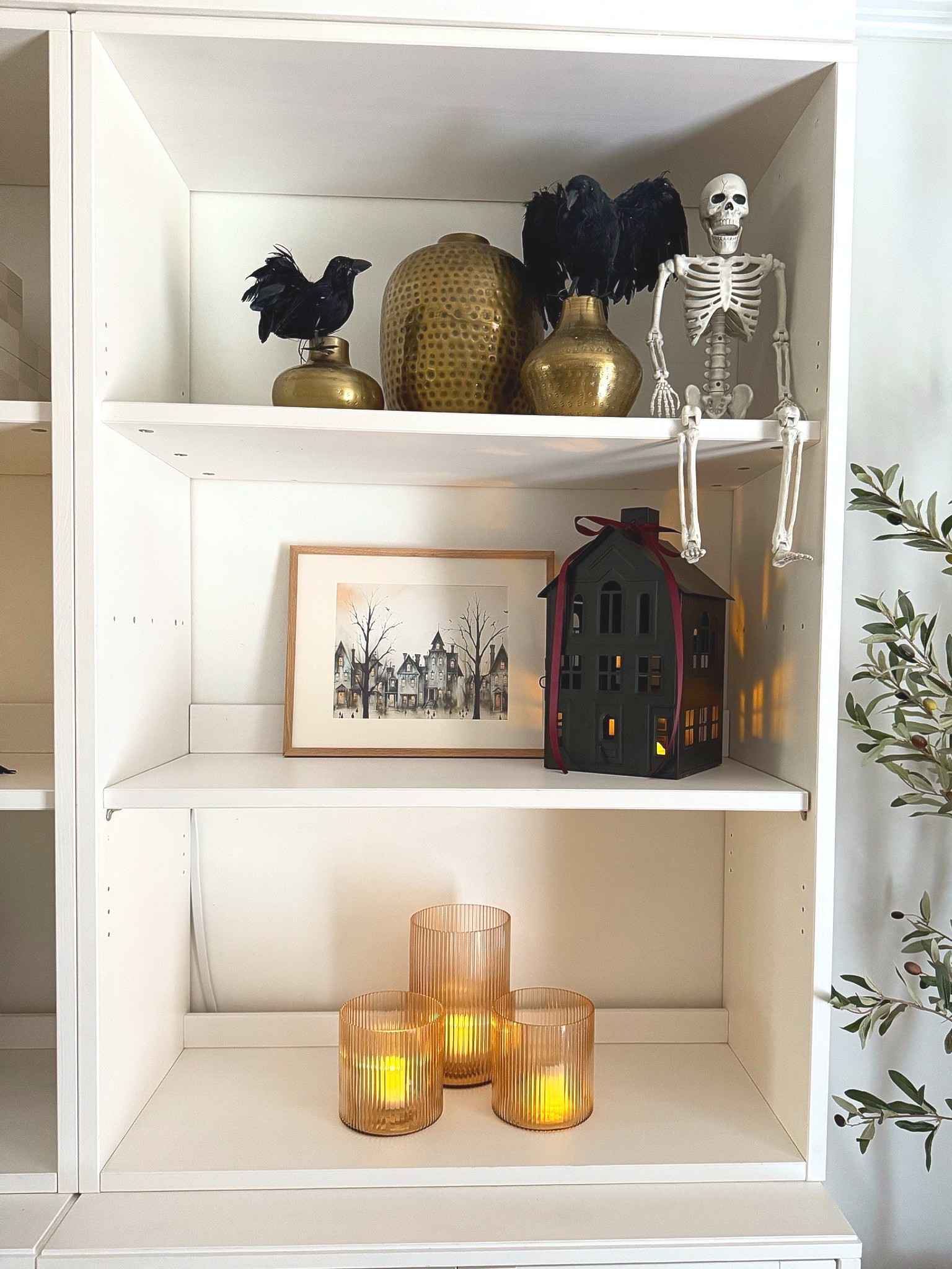 Halloween open shelf styling 

#LTKSeasonal #LTKHalloween #LTKHome