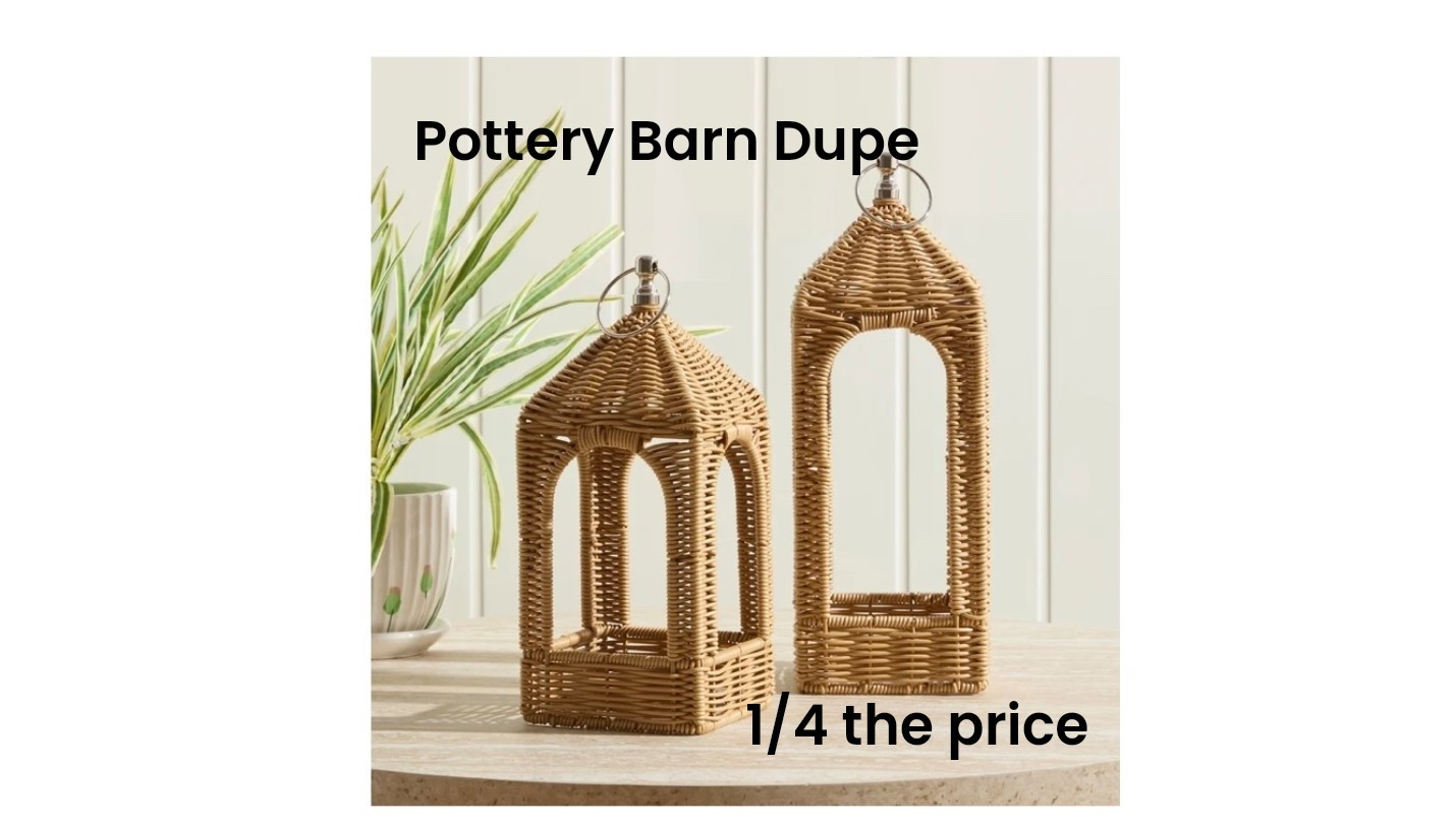 Pottery Barn Dupe Rattan Outdoor Lanterns

#LTKSaleAlert #LTKSeasonal #LTKHome