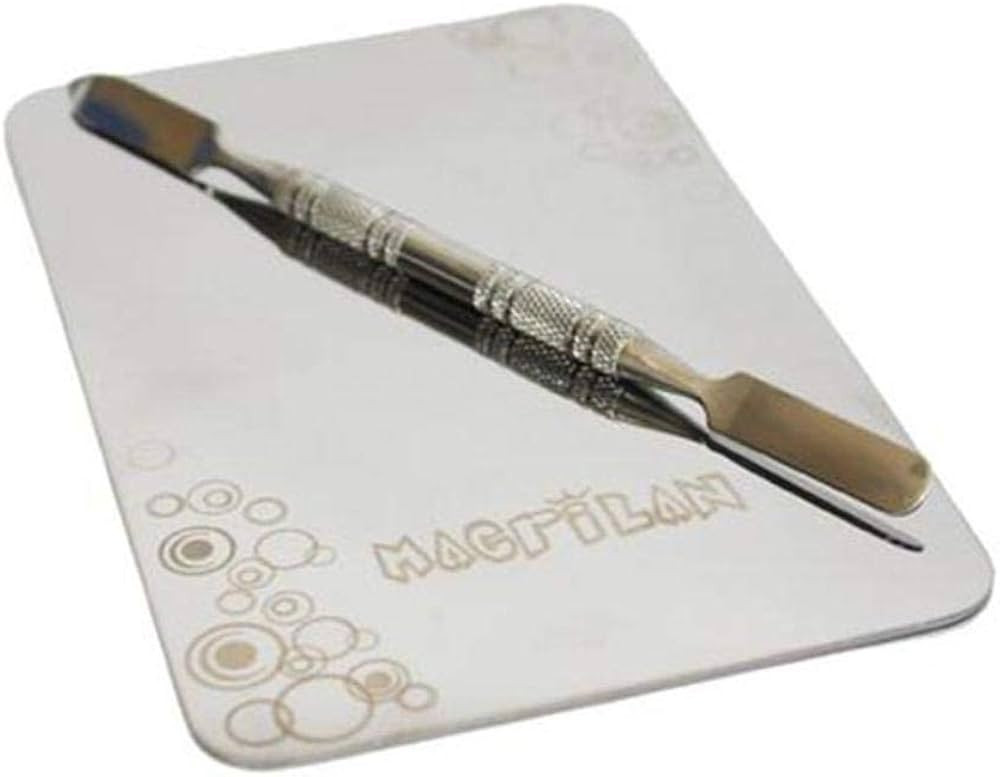 Macrilan Placa E Espatula Para Maquiagem Aço Inox 11,5X7,5 Ref. Ac-04 | Amazon (BR)
