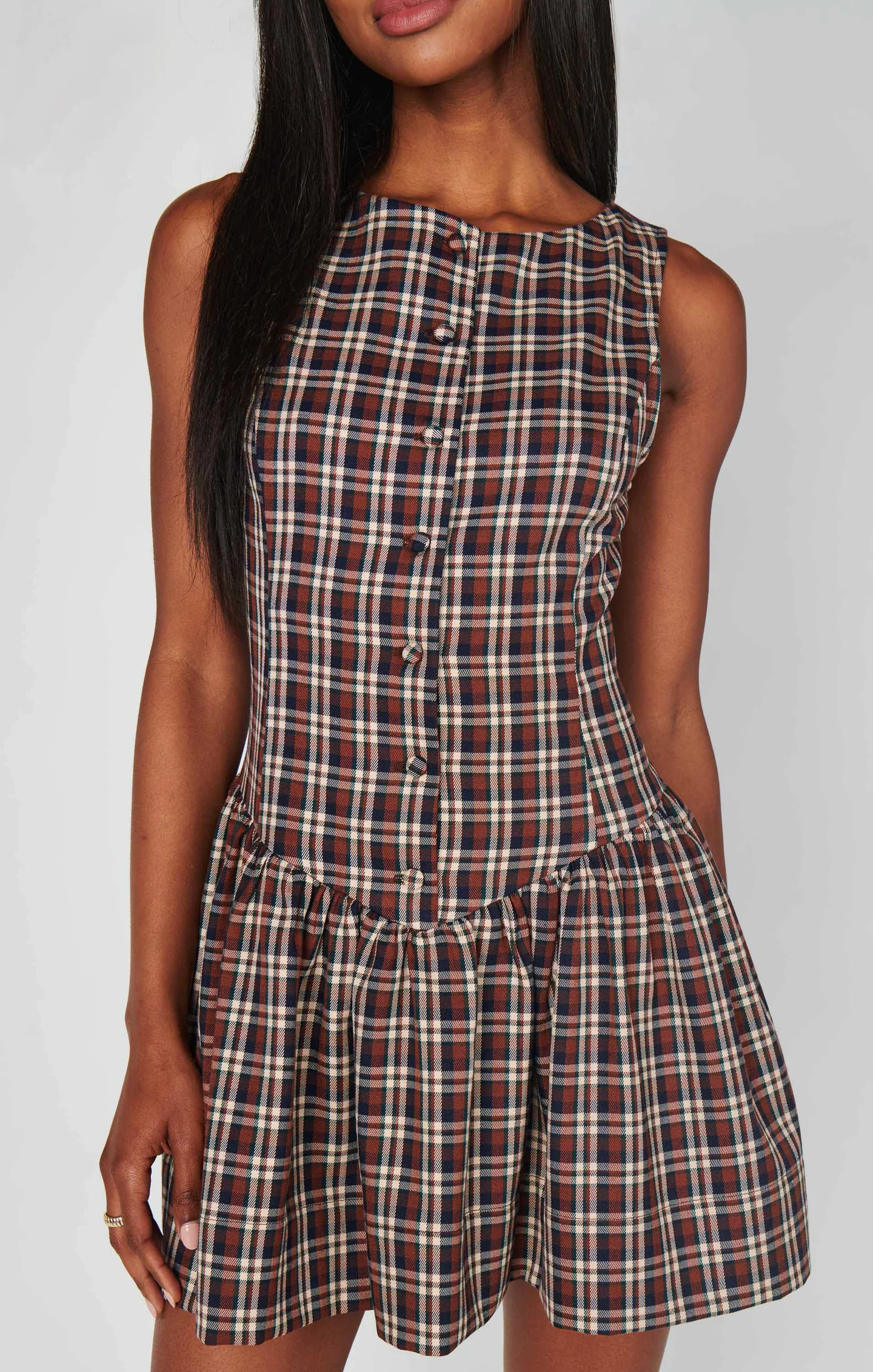 Meester Mini Dress ~ Saddle Plaid | Show Me Your Mumu