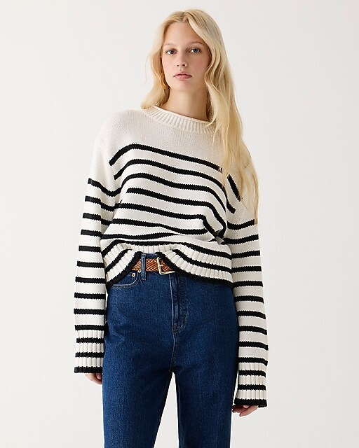 Rollneck™ sweater in stripe | J. Crew US