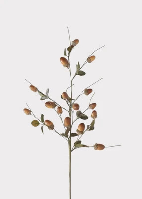 Artificial Acorn Fall Branch - 27" | Afloral