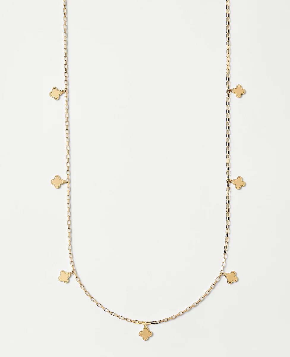 Clover Station Necklace | Ann Taylor (US)