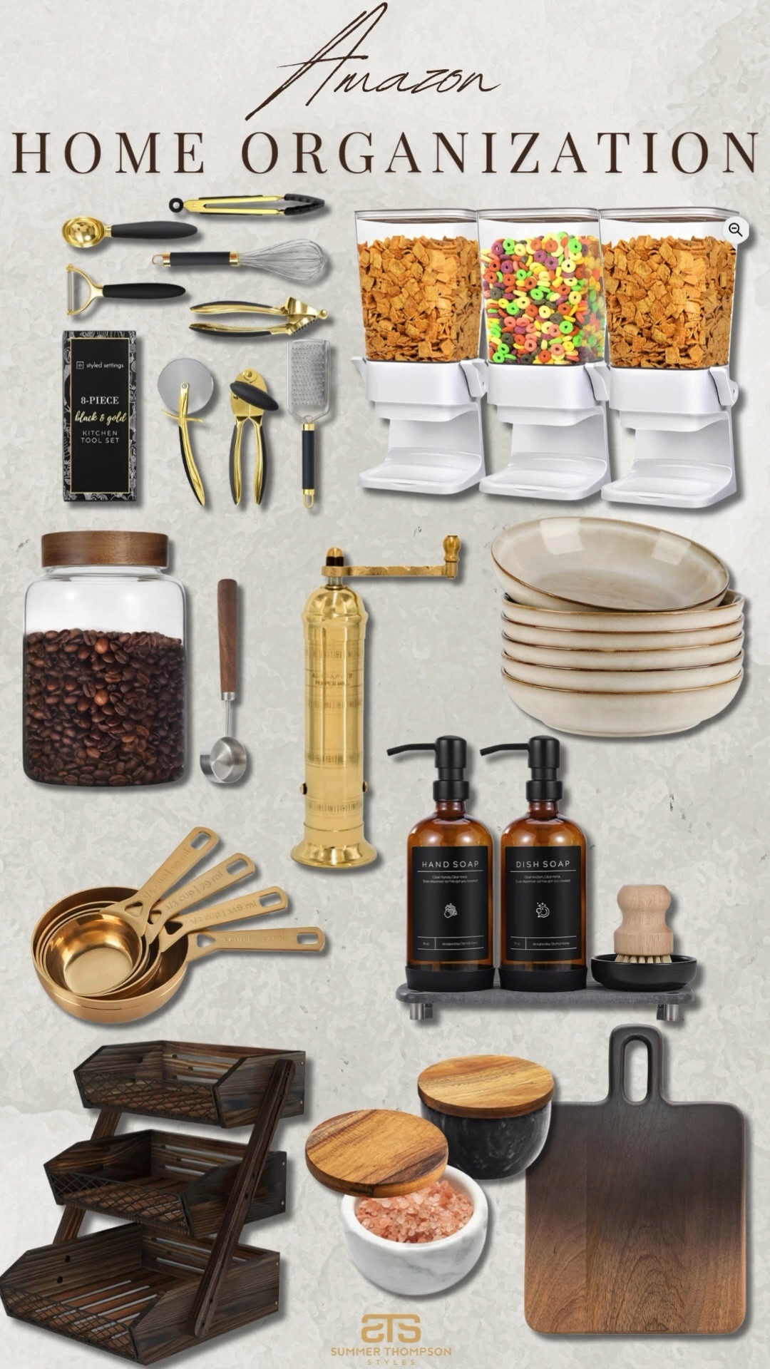 Amazon home organization finds! 

Cereal dispenser. Kitchen tools. Bowls. Measuring cups. Grinder. Kitchen. Amazon home finds. Affordable home  

#LTKFindsUnder100 #LTKSeasonal #LTKHome