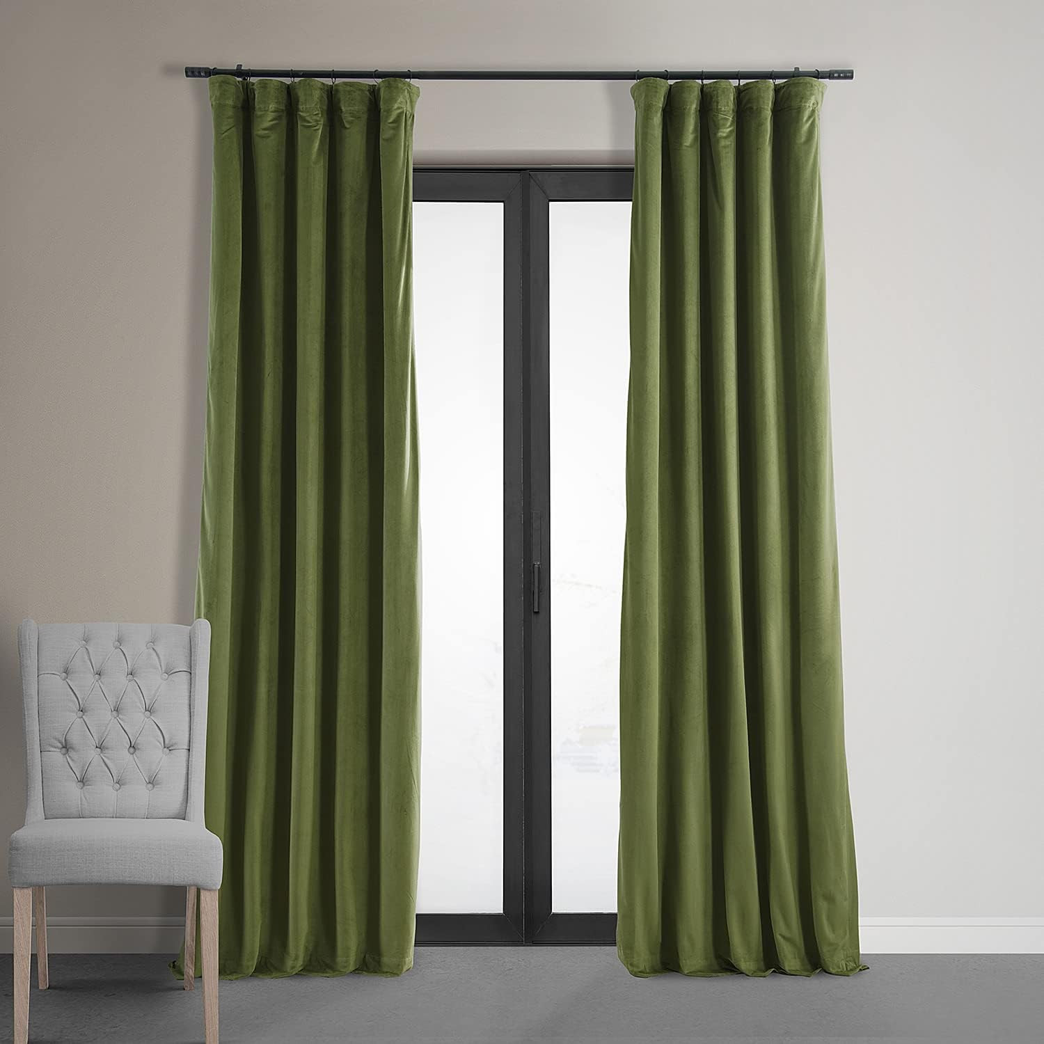 Amazon.com: HPD Half Price Drapes Signature Velvet Blackout Curtains for Bedroom 50 X 96 (1 Panel... | Amazon (US)