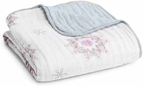 aden + anais Dream Blanket, 100% Cotton Muslin, 4 Layer lightweight and breathable, Large 47 X 47... | Amazon (US)