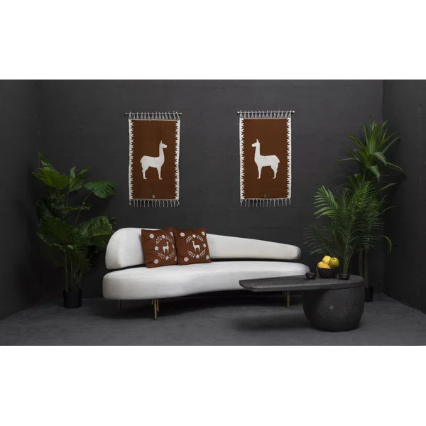 Sitiera_01 Terracota Velvet Upholstered 3-Seater Sofa With Aged Bronze Legs By Andean | Perigold