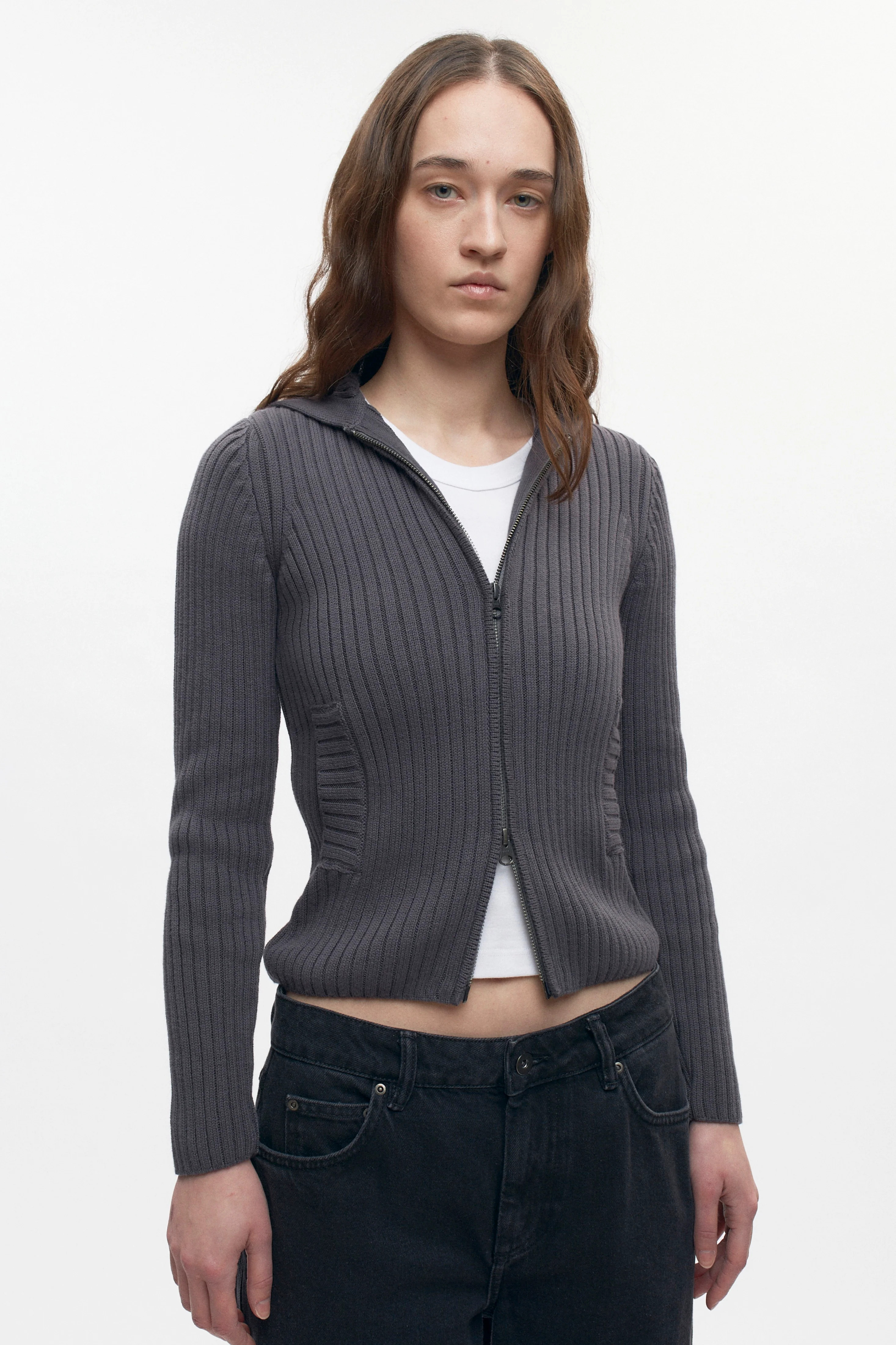 Women's Rib Zip Hoodie | Kotn