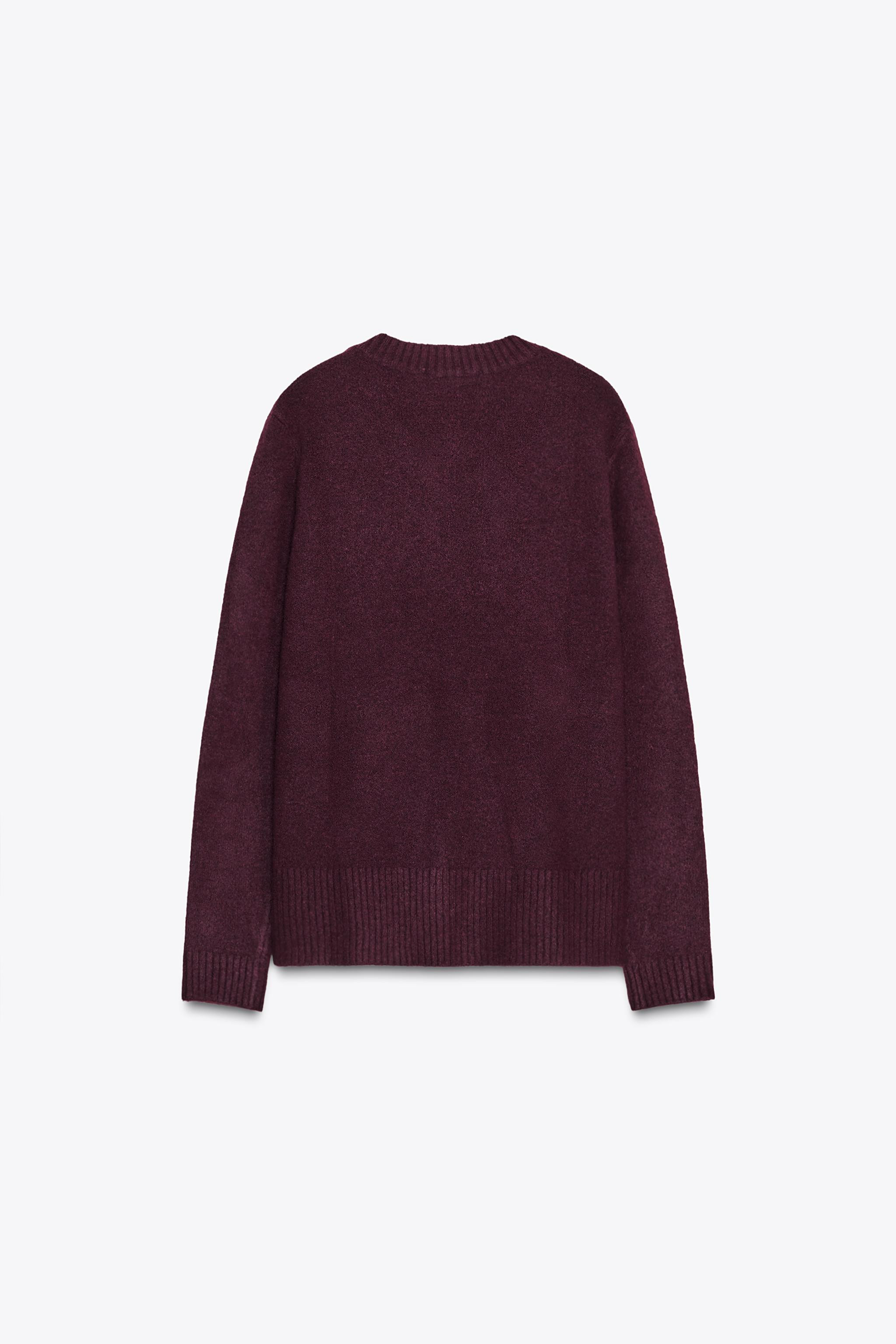 V-NECK KNIT SWEATER | Zara US