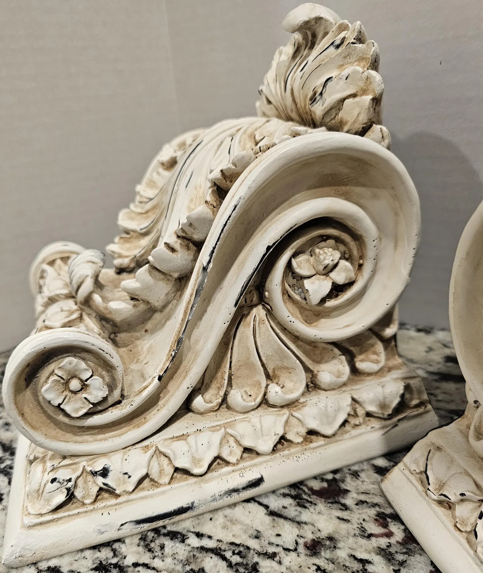 Archetectural Corbels - With Floral Designs, Scrolls, Fruit and Leaves in Neutral Beige Only One ... | Etsy (US)