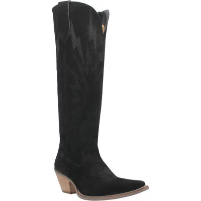 Dingo Women's Thunder Road Leather Boot, Black, 9.5M | Belk