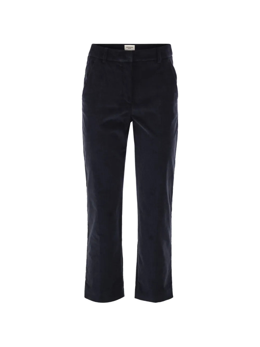 Weekend Max Mara cotton-velvet trousers - Blue | Farfetch Global