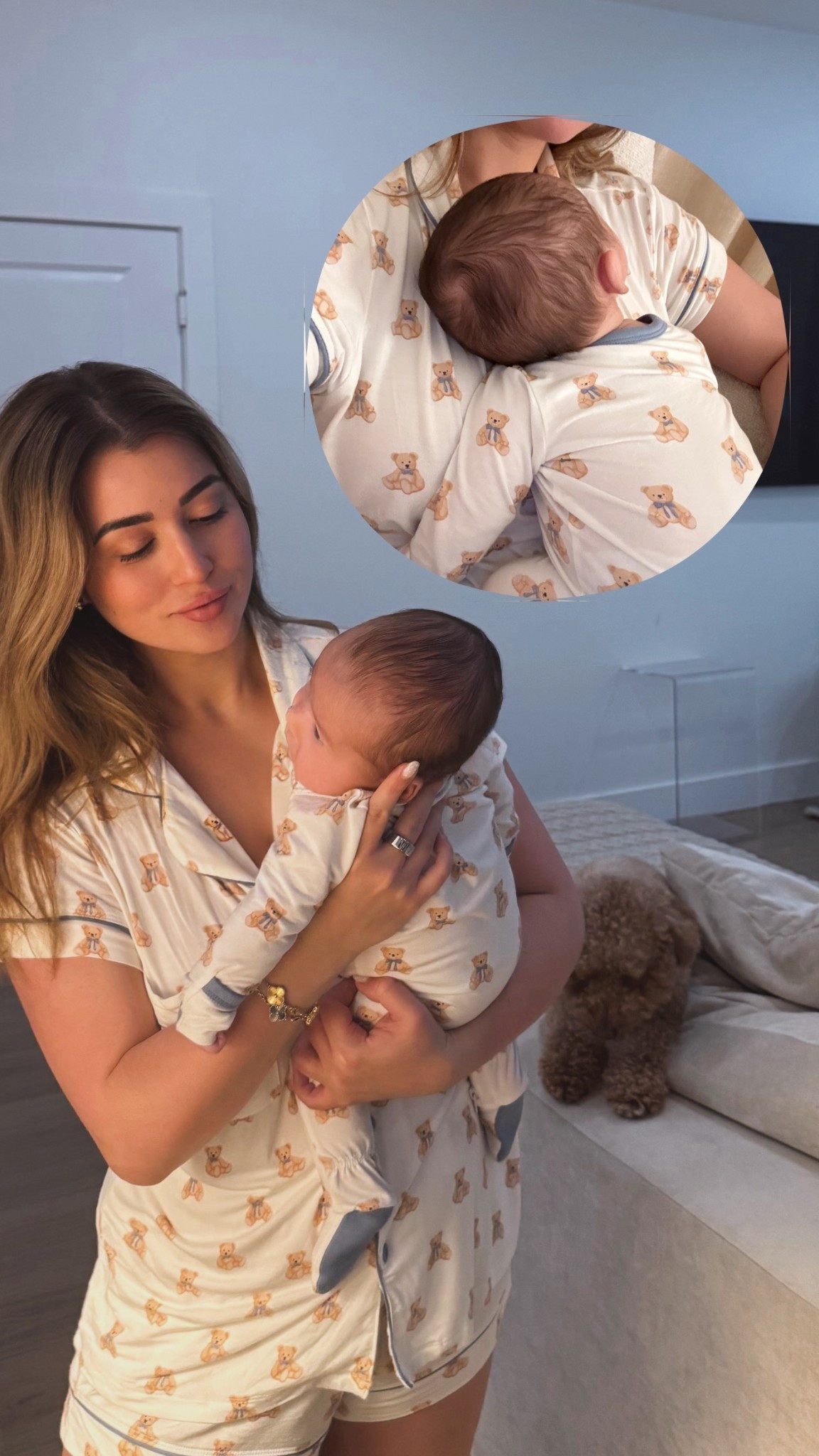 Matching pajamas 🧸 wearing a size small and baby is in 0-3 months, both run true to size! 

#LTKFamily #LTKBaby #LTKFindsUnder100