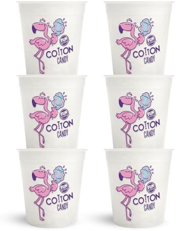 Fun Sweets Vanilla Cotton Candy 6-Pack – Dye Free White Cotton Candy in 1.5 oz Individual Cotto... | Amazon (US)