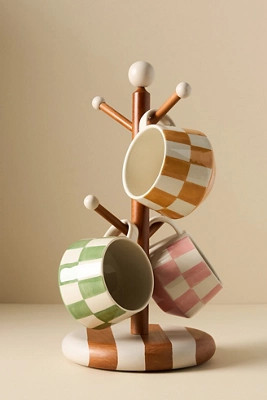 Catania Wooden Mug Tree Rack | Anthropologie (UK)