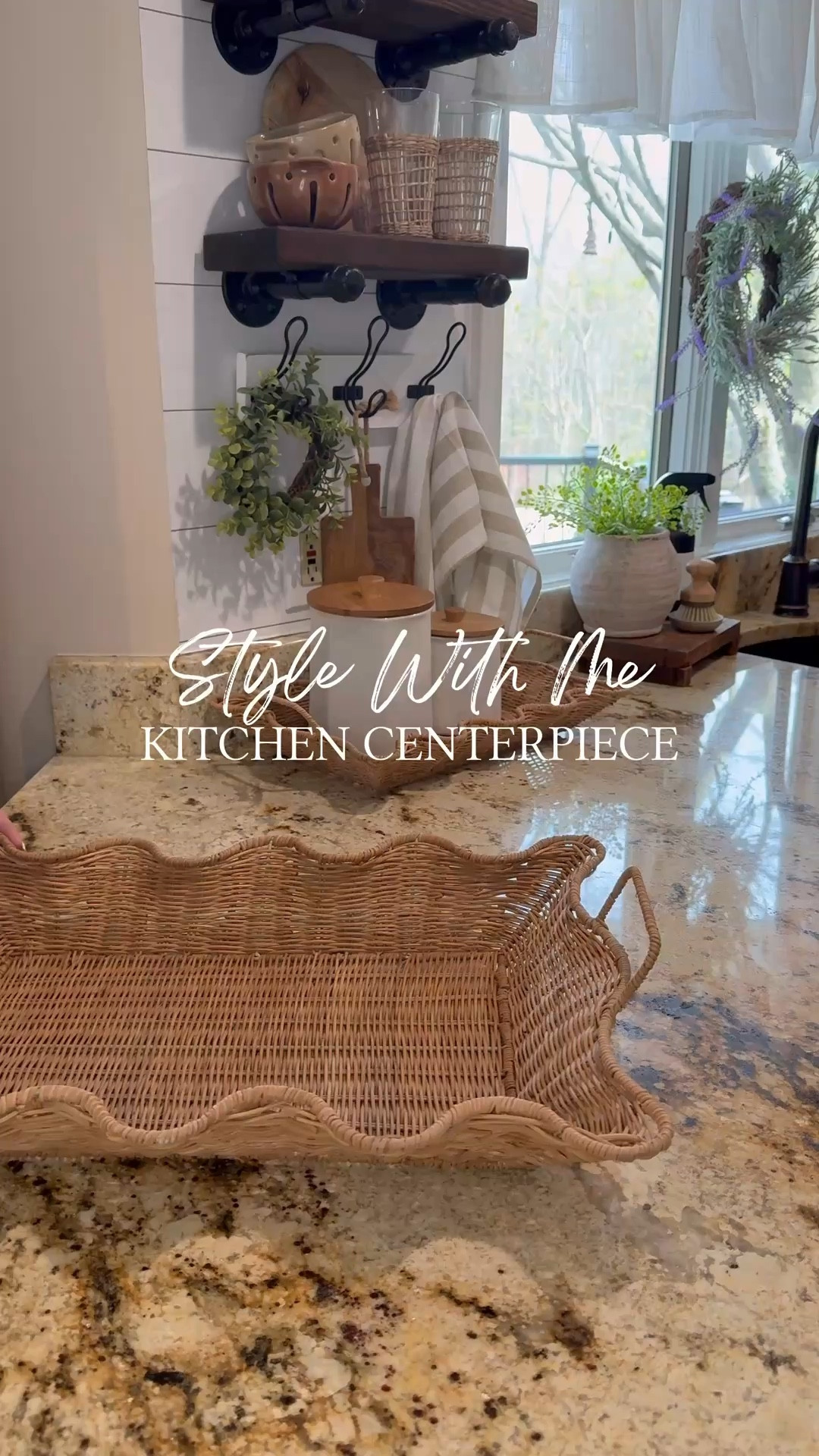 Style With Me Kitchen Centerpiece

An easy way to elevate your kitchen is by layering beautiful, functional pieces like this. Featuring @Eco Chic Home favorites including the rattan trays, lavender wreath, 6 flocked poppies, and a stunning crackled finish floral vase. The mix of soft florals, woven texture, and warm neutrals creates a timeless, styled look that still feels cozy and lived-in.

#kitchendecor #countertopdecor #homedecor #neutraldecor #kitchenstyling

#LTKHome #LTKSaleAlert