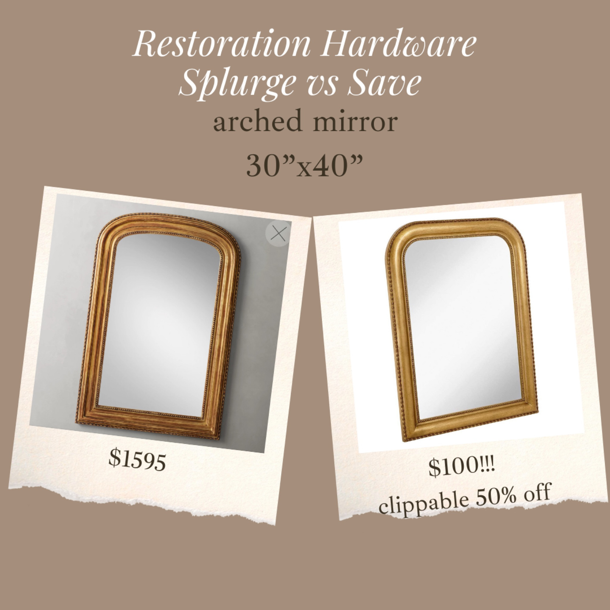 🚨😍🙌🏻 RH inspired arched mirror is 50% off right now for prime members! Such a gorgeous mirror & unbelievable price!

**this sale could end at any time due to traffic! 

#LTKfindsunder100 #LTKhome #LTKsalealert