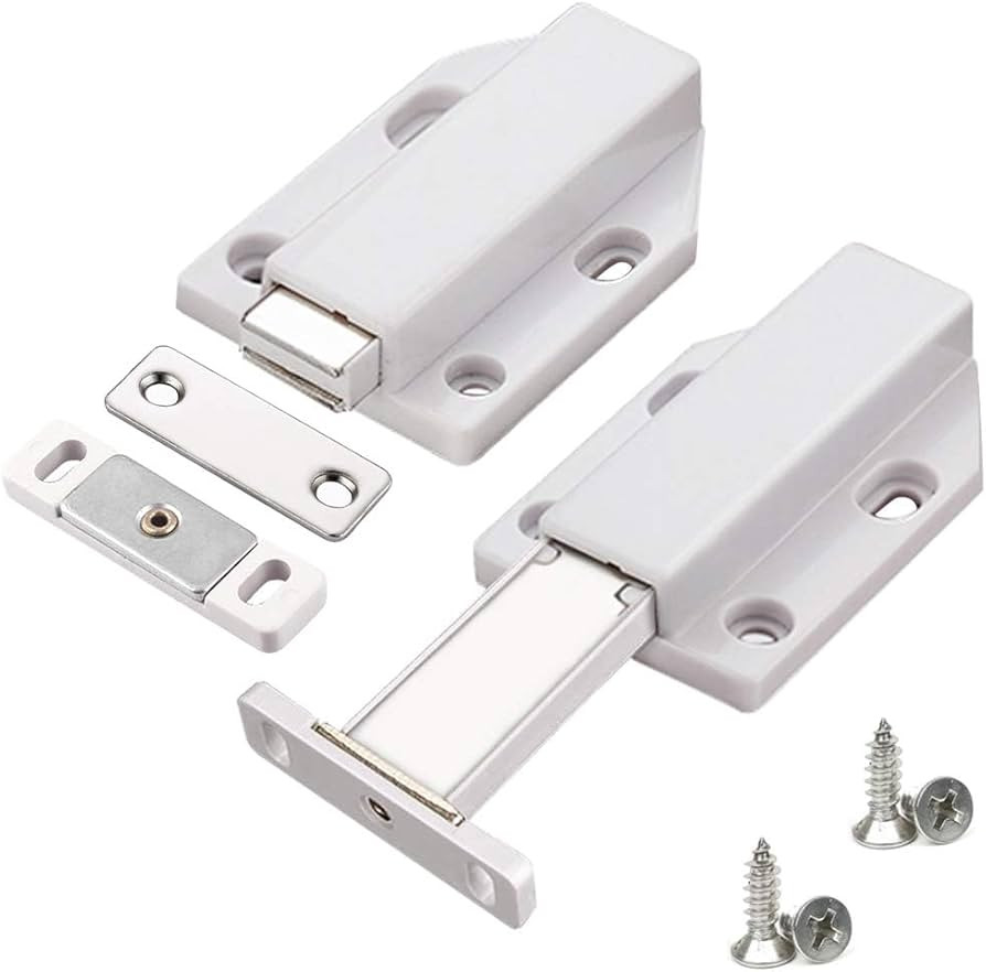 Magnetic Push Latch Heavy Duty Jiayi Push to Open Cabinet Hardware Magnetic Touch Latches for Lar... | Amazon (US)